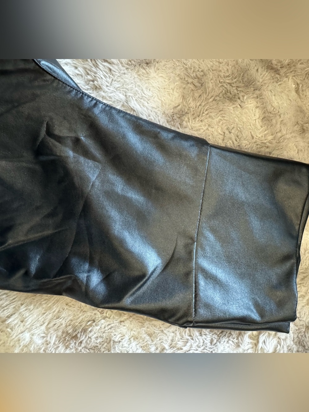 Black Faux Leather Women’s Leggings